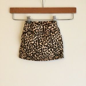 Baby Girl Cheetah Print Mini Skirt 12-18M